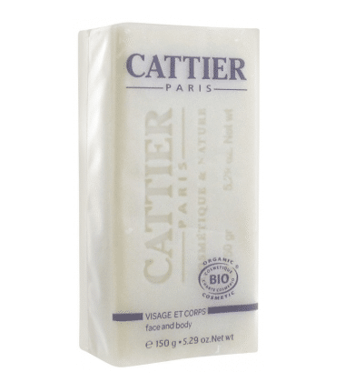 Barre de Cattier Surgras Karité Savon Doux Végétal Bio 150 g avec étiquetage soin visage et corps