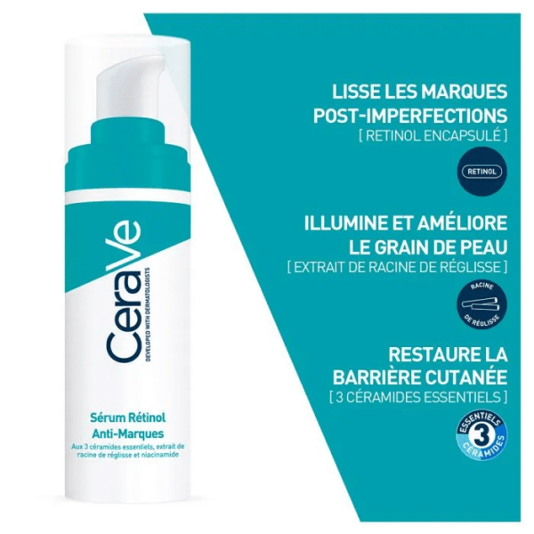 CeraVe Sérum Rétinol Anti-Imperfections Peaux à Imperfections 30 ml – Image 2