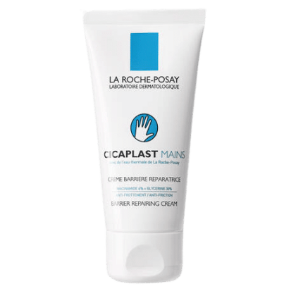 Un tube de La Roche Posay Cicaplast Mains Crème Mains Réparatrice 50 ml