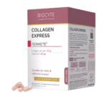 Biocyte Collagen Express Anti-âge Fermeté Boîte de supplément de 180 gélules accompagnée de capsules