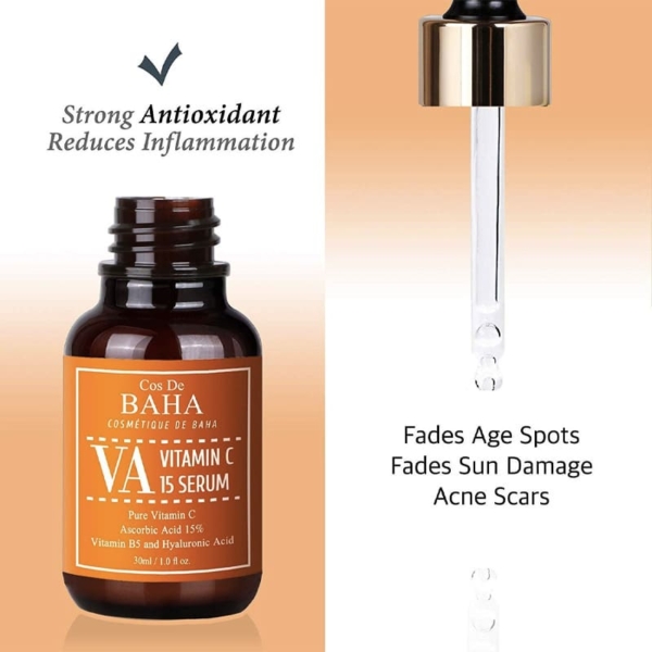 Cos De Baha Sérum Éclat 15% Pure Vitamine C  Anti-Tache 30 ml – Image 4