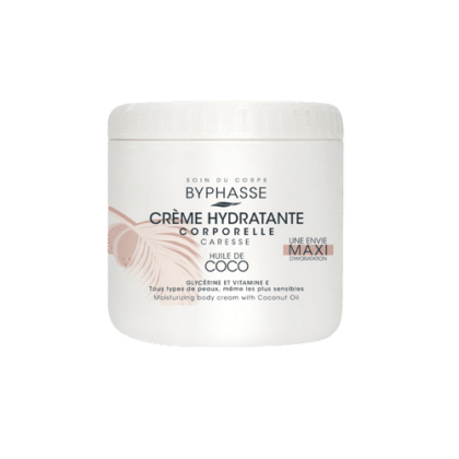 Byphasse Crème Hydratante Corporelle à l’Huile de Coco 500 ml