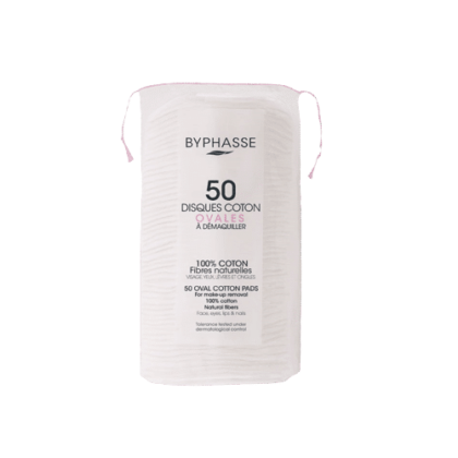 Byphasse Disques Coton Ovales Démaquillants 50 pièces