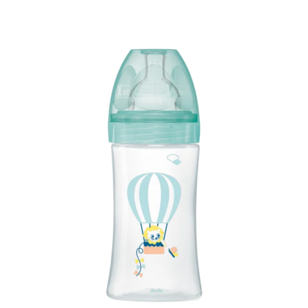 Dodie Biberon Tétine Plate Débit Moyen Air PLastique 270 ml
