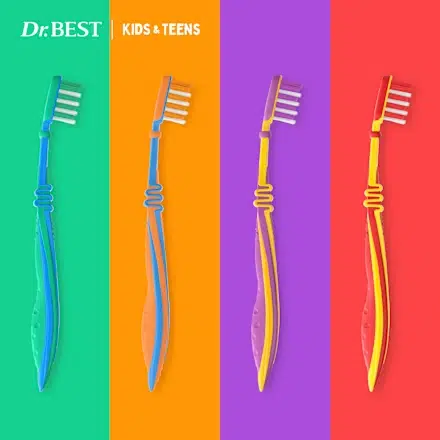 Dr Best Brosse A Dents Enfants et Adolescents de 6 à 13 ans 1 Pc – Image 2