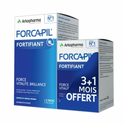 Arkopharma - FORCAPIL Cheveux et Ongles Formule fortifiante 180 + 60 gélules