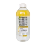 GARNIER Eau micellaire nettoyante All-in-One Waterproof 400 ml élimine facilement le maquillage waterproof. Le flacon est doté d'un bouchon et d'une étiquette jaunes, avec un texte multilingue. Dakar