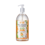 Un flacon de MKL Gel douche certifié BIO - Fleurs d'oranger 1L muni d'une pompe