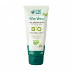MKL Gel réparateur Aloe vera certifié BIO - 200 ml dans un tube blanc et vert avec bouchon rabattable
