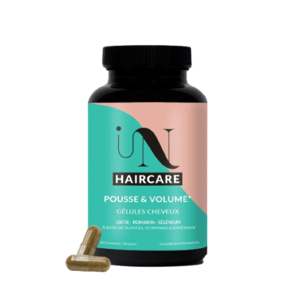 Une bouteille de In HairCare Gélules Cure Pousse de Cheveux Romarin