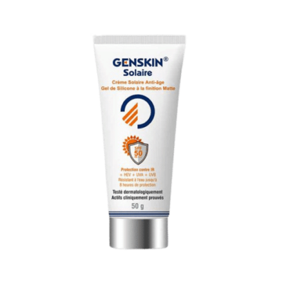 Tube de Genskin Crème Solaire Spf50 Finition Mat et Anti Age 50 ml
