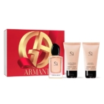 Le coffret Giorgio Armani Sì Eau de Parfum 30ml - Coffret est un écrin sophistiqué rouge et or qui présente élégamment l'Eau de Parfum Sì et deux produits pour le corps coordonnés à l'avant. Dakar