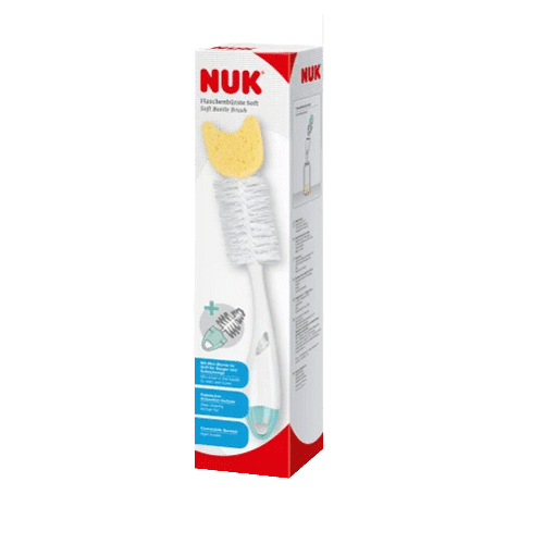 Le Nuk Goupillon Doux Nettoyage en profondeur Tétines et Biberons 1 pièce