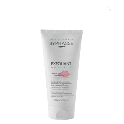Byphasse Home Spa Experience Exfoliant Douceur Visage Rose Musquée Peaux Sensibles à Sèches 150 ml