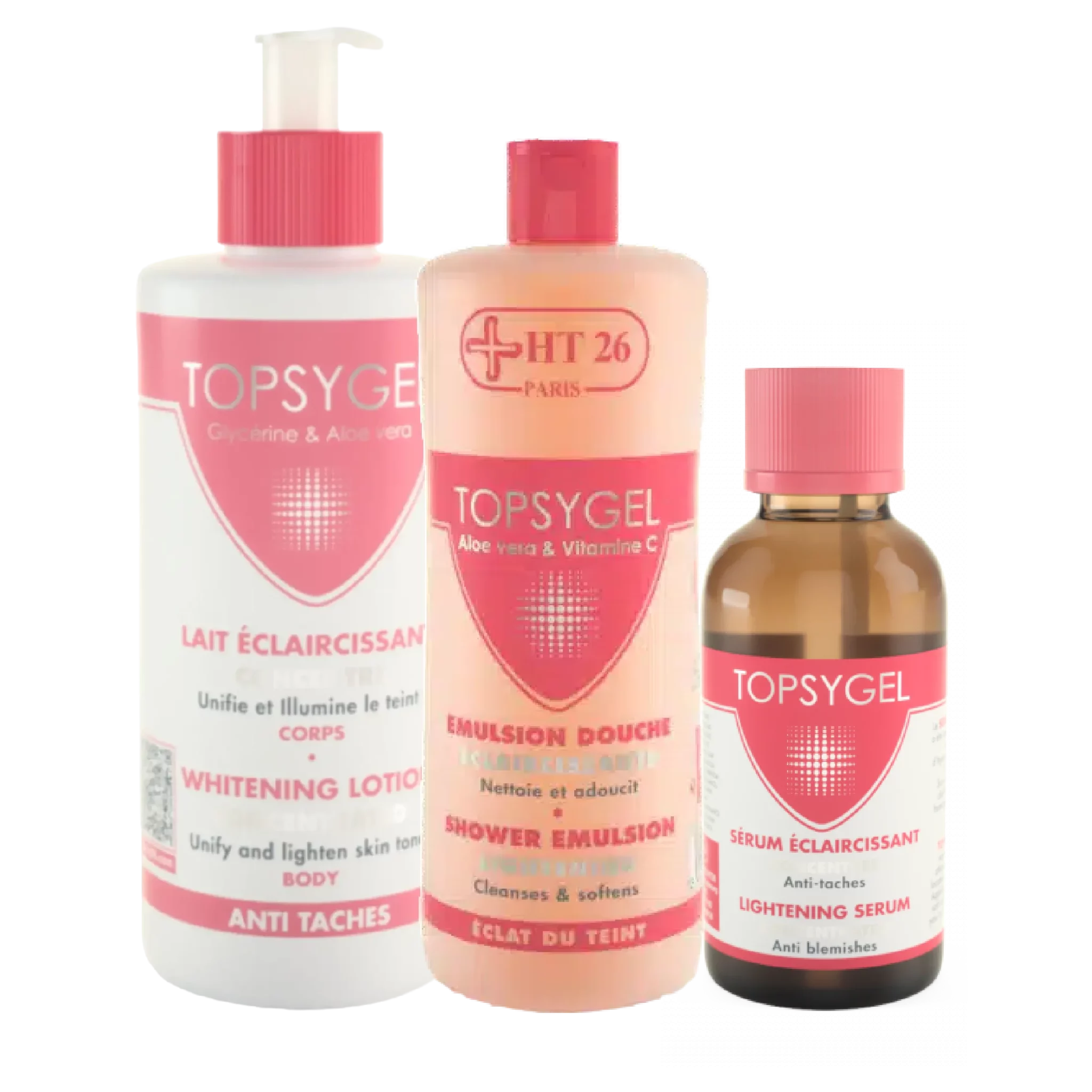 Découvrez le Trio HT26 Topsigel Soins Visage et Corps Unifiant