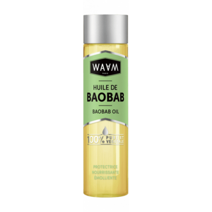 Waam Huile de Baobab Extra nourrissante Pour Peaux sèches sensibles cheveux secs ou cassants 75 ml