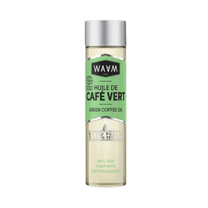 Un flacon de Waam Huile de Café Vert BIO 75 ml