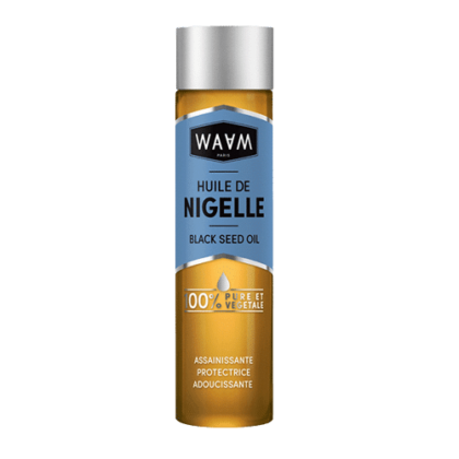 Waam Huile de Nigelle Aissainissant et Protectrice pour Les Peaux Acneiques & Matures 75 ml