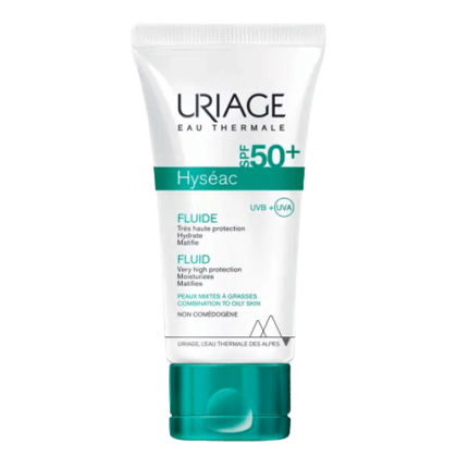 URIAGE  HYSÉAC - Fluide SPF50+ TRÈS HAUTE PROTECTION  (Soins peaux à tendance acnéique) 50 ml
