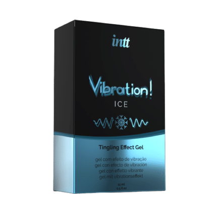 Intt Gel Liquide Vibration Ice Effet froid Picotements Et Vibrations - Embrassable - Parfum Menthe (Pour Elle et pour Lui) 15 ml