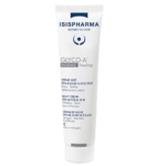 Un tube blanc d'Isispharma Glyco-A Intense Peeling Crème de Nuit 30ml avec un texte en français, anglais et espagnol met en avant sa formule à 25% d'acide glycolique pour améliorer les rides, les taches et la fermeté de la peau. Dakar