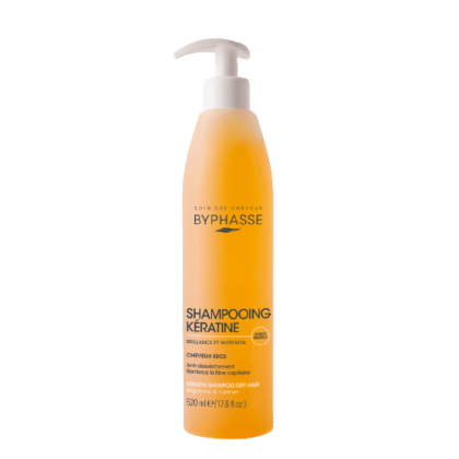 Byphasse Shampooing à la Kératine CHEVEUX SECS ET ABÎMÉS 520 ml