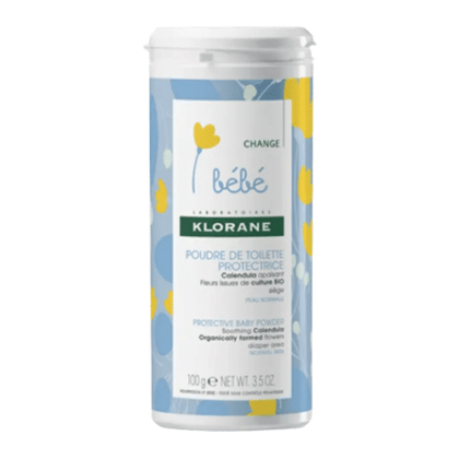 Klorane BÉBÉ Poudre de Toilette Protectrice au Calendula 100 g