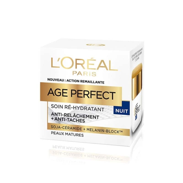 L’Oréal Paris Crème de Nuit Age Perfect Soja Céramide 50 ml – Image 2