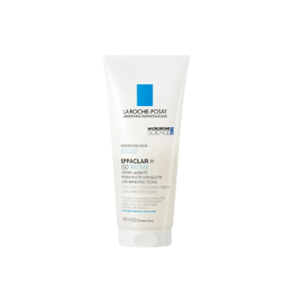 La Roche Posay EFFACLAR H ISO-BIOME Crème Lavante Hydratante Apaisante Anti-Imperfections Peaux Acnéiques 200 ml