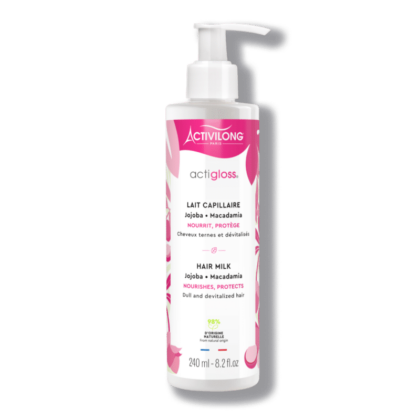 Flacon d'Activilong Actigloss Nourish Lait Capillaire Macadamia/Jojoba