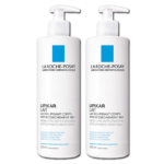 Deux flacons de La Roche Posay Lipikar Duo Lait Relipidant Corps Anti-Dessèchement 2X400 ml