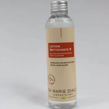 Dr Marie Diallo Laboratoires Lotion Nettoyante R au Acide de Fruit : Elimine les peaux mortes  les impuretés et desincruste les pores 150 ml