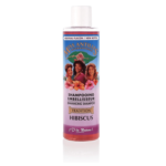 Un flacon d'Activilong Miss Antilles International Shampooing Embellisseur Hibiscus 250 ml avec une illustration de trois femmes et le texte "J'❤ la Nature