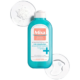 Un flacon bleu de lotion purifiante visage sans alcool MIXA Anti-Imperfection 200 ml est mis en évidence, entouré de textures translucides blanches et claires sur un fond gris, capturant l'esprit tranquille de Dakar. Conçu pour les peaux sensibles, il contient du zinc purifiant et est exempt de parabènes. Dakar