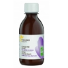 Un flacon marron au bouchon blanc contenant Fleurance Nature Concentré détox Bio 200 ml présente une étiquette ornée d'un motif violet et de la mention « Purifie et favorise l'élimination de l'eau ». Soulignant ses qualités biologiques, le produit arbore des logos de certification verts évoquant les pratiques écologiques de Dakar, au Sénégal. Dakar