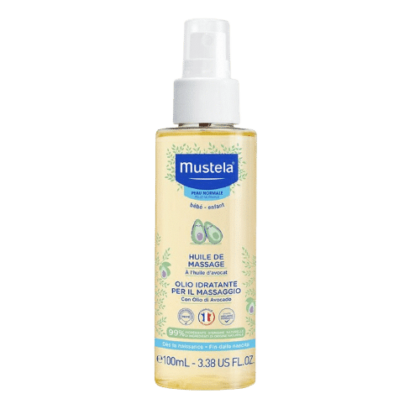 Mustela BÉBÉ Huile de Massage à l'Huile d'Avocat Peau Normale Spray 100 ml
