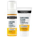 Le Pack NEUTROGENA Curcuma Mousse Nettoyante + Soins Anti Boutons comprend une mousse nettoyante apaisante et un soin anti-imperfections, tous deux dans un emballage blanc aux accents jaunes et noirs, conçus pour les peaux sensibles et stressées. Dakar