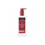 Un flacon blanc de NEUTROGENA Lait pour le corps Intense Repair 250 ml avec une pompe rouge et une étiquette française, conçu pour les peaux très sèches. Dakar