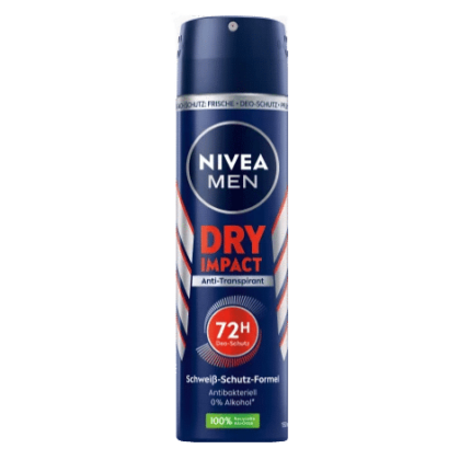 NIVEA MEN Déodorant Homme Anti transpirant DRY IMPACT 150 ml