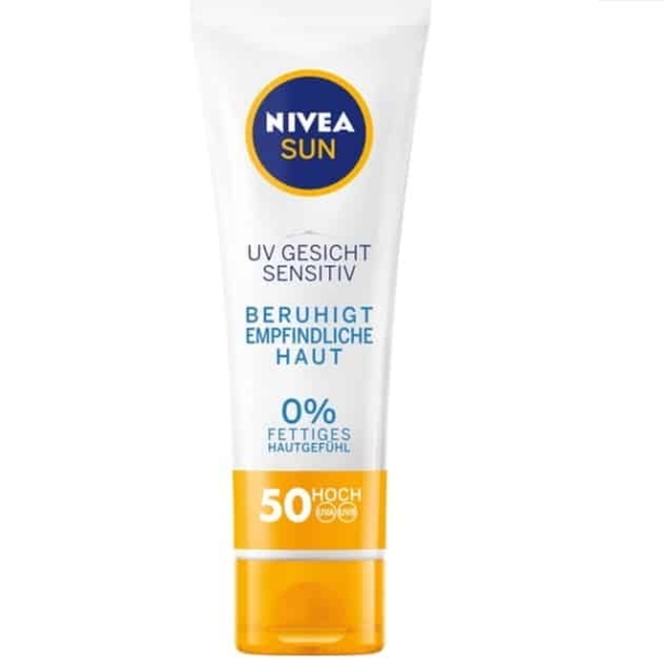 NIVEA CRÈME UV VISAGE SENSITIVE PEAUX SENSIBLES FPS 50 -50ML