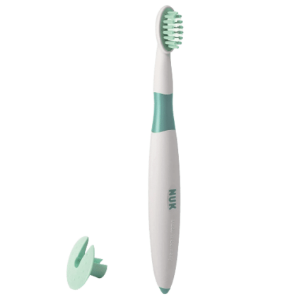 Une Brosse à Dents d'Apprentissage Nuk 1 pièce (Bébé de 12 à 36 mois) avec des poils doux