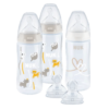 NUK First Choice Kit Avantageux avec 3 Biberons en Polypropylène - 2 Tétines de Rechange Age 0 à 6 mois/M – Image 2
