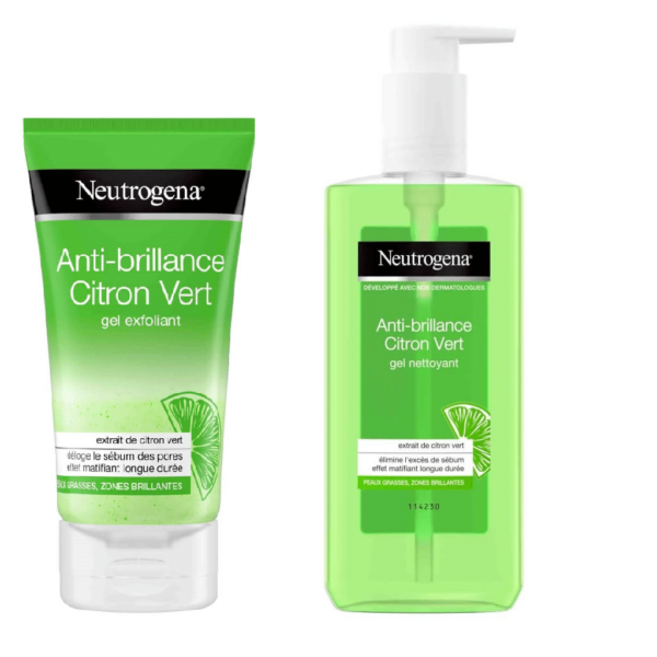 Neutrogena Pack Anti-Brillance Exfoliant Et Nettoyant