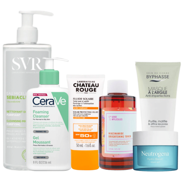 Box Beauty Peau Mixte à Grasse : Anti-Imperfection ( Excès de Sébum  Pore Dilatés)- Hydratante - Unifiant