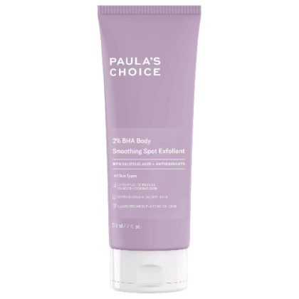 Un tube de produit Paula's Choice 2% BHA Exfoliant pour les Taches Corporelles 210 ml reconnu pour sa qualité