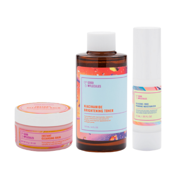 Good Molecules Pack Soin Visage Essentiel (Nettoie Tonifie et Hydrate )