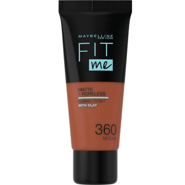Maybelline New York FIT ME Fond De Teint Matte & Poreless 360 Mocha