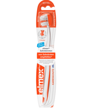 Elmex Brosse à dents InterX moyen de Protection Contre Les Caries 1 Pièce