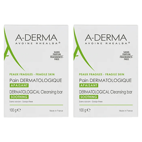 A Derma Les Indispensables Pain Dermatologique Apaisant Duo X2