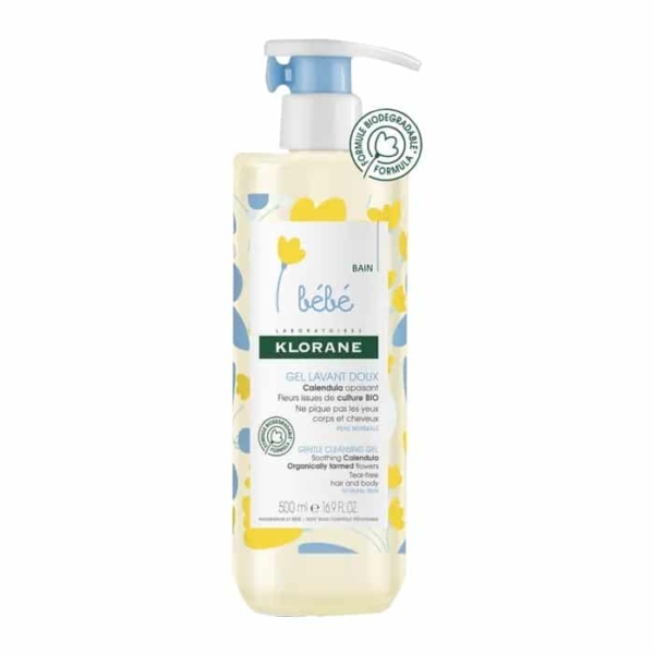 Klorane BÉBÉ Gel Lavant Doux au Calendula 500ml